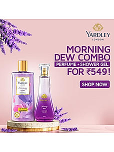 Yardley London Morning Dew Combo- Daily Wear Perfume 100ml & Shower gel 225ml