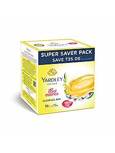 Yardley Clear Gel Bar Peony & Ylang Ylang - 125gx3