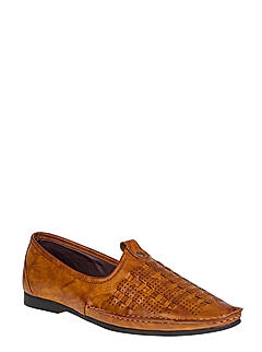 Lazard Tan Jutti Ethnic Shoe for Men