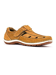 British Walkers Beige Leather Peshawari Shoe Sandal for Men