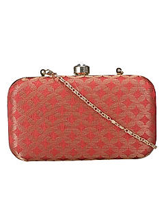 Khadim Women Red Clutch Bag