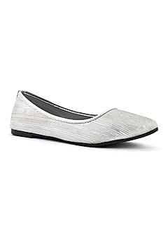 Khadim White Ballerina for Women