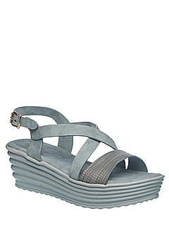 Cleo Blue Heel Sandal for Women