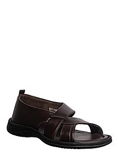 Khadim Brown Slip On Sandal for Men