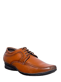 Khadim Brown Leather Derby Formal Shoe for Men