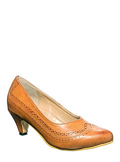 Sharon Tan Brown Pump Shoe Heels for Women