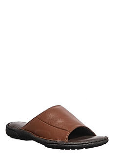 British Walkers Brown Leather Mule Sandal for Men