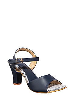 Cleo Navy Heel Sandal for Women