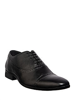 British Walkers Black Leather Oxford Formal Shoe for Men