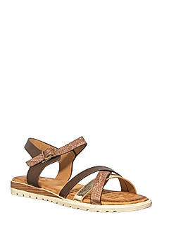 Cleo Brown Flat Sandal for Women