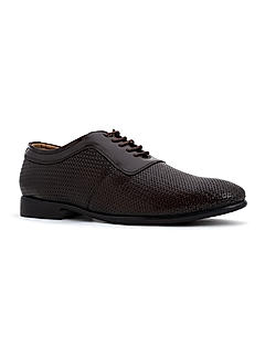 Lazard Brown Leather Oxford Formal Shoe for Men