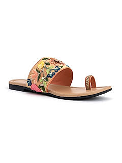 Khadim Peach Flat Slip On Sandal for Women