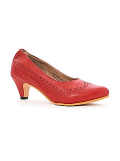 Sharon Red Pump Shoe Heels for Women