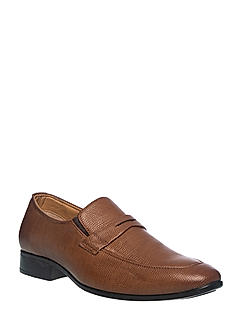 Lazard Brown Slip On Formal Shoe for Men