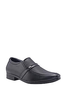 Khadim Black Leather Slip On Formal Shoe for Men