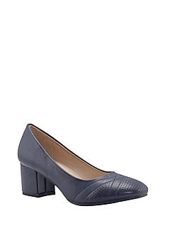 Sharon Navy Pump Shoe Heels for Women