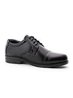 Khadim Black Leather Derby Formal Shoe for Men