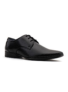 Lazard Black Leather Derby Formal Shoe for Men