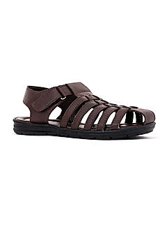 Khadim Brown Fisherman Sandal for Men