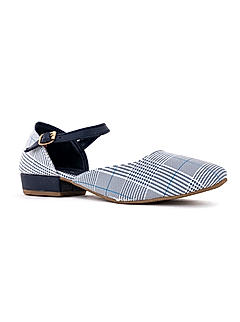 Cleo Navy Flat Sandal for Women