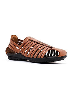 Lazard Tan Leather Gladiator Sandal for Men