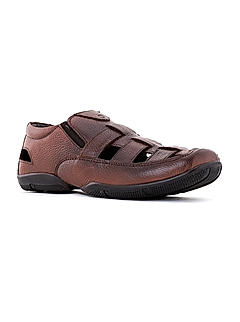 Lazard Brown Leather Peshawari Sandal for Men