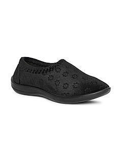Khadim Black Slip On Casual Shoe for Women