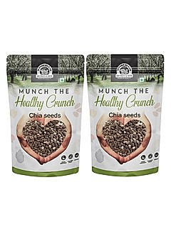 Wonderland Foods - Healthy & Tasty Raw Chia / Sabza Seeds 500g (250g X 2) Pouch | Seeds For Eating | Immunity Booster Diet | Protein and Rich in Fibre