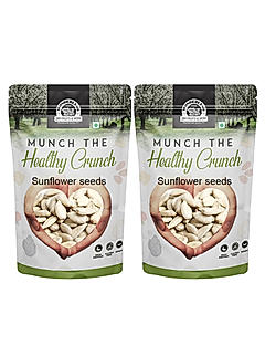 Wonderland Foods - Healthy & Tasty Raw Sunflower / Surajmukhi Seeds 500g (250g X 2) Pouch | Seeds For Eating | Immunity Booster Diet | Protein and Rich in Fibre