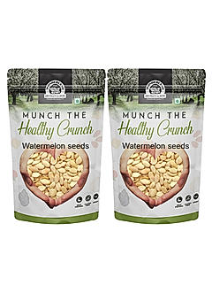 Wonderland Foods - Healthy & Tasty Raw Watermelon / Tarbooj Seeds 500g (250g X 2) Pouch | Seeds For Eating | Immunity Booster Diet | Protein and Rich in Fibre