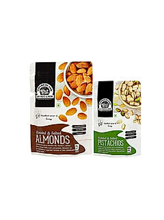 Roasted & Salted Almonds 200gm + Pistachios 100gm