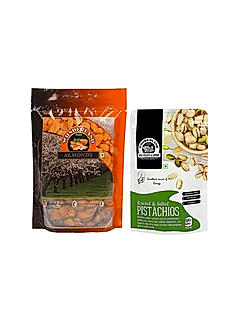 California Almonds 200gm + Roasted & Salted Pistachios 100gm