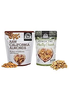 WONDERLAND FOODS  Dry Fruits Combo Pack of California Almond (500 g) and Walnut (500 g)