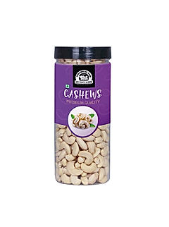 Wonderland Foods - Natural Raw Whole Kaju (W240-Grade) 500g Re-Usable Jar | Dry Fruit Whole Cashew W240 | Whole Cashew Nut | Gluten & GMO-Free | Delicious & Healthy Nuts