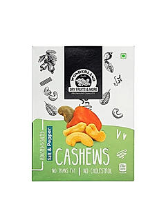Wonderland Foods - Salt & Pepper Whole Kaju 200g Box | Dry Fruit Salt & Pepper Whole Cashew | Whole Cashew Nut | Gluten & GMO-Free | Delicious & Healthy Nuts