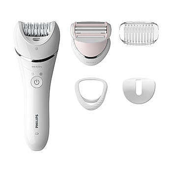 Cordless Epilator- | All Rounder for Face and Body Hair Removal (White)