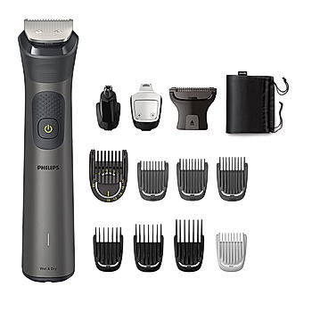 All in One Trimmer- I 13 in 1 Face, Body & Private Parts I Professional Finish I Twin Trim All Metal Steel Blades I Precision Trimming Comb | 120 min Runtime I 5 min Quick Charge I MG7920/65