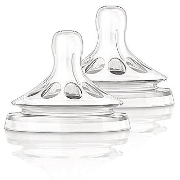 Avent Natural Teat- | Ideal for 6 Month+ | Fast Flow | Set of 2 Units | No 1 Recommended Brand by Moms Worldwide | SCF044/27