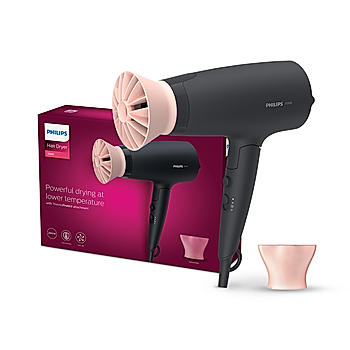 Hair Dryer- Powerful drying with less heat I 6 Styling Options for Versatile Salon like looks , 2100 W I Men and Women , Styling attachment , Cool Shot , Advanced Ionic Care for Frizz Free hair I ThermoProtect Care for Minimised Damage BHD356/10
