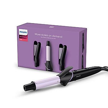 Multi Styler - | Straighten, Curl or Crimp with a Single Tool | Quick Click Release Technology | BHH816/00