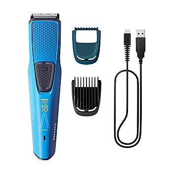 Beard Trimmer Co designed by Virat - | Crafted for You. Created by Virat I SkinProtect Comb | Lasts 4x Longer with DuraPower Technology | Skin Friendly Self Sharpening Blades | BT1230/88