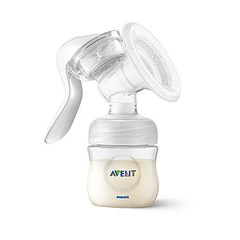 Avent Manual Breast Pump - | Soft cushion adapts to all sizes | Combines suction and Nipple stimulation | SCF430/01