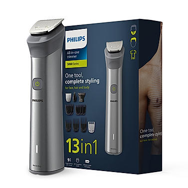 Body Trimmer- for Men Skin Safe Grooming for Private Parts I 13 in 1 for Head To Toe Grooming , Twin Trim All Metal Steel Blades , 120 min Runtime , Beard Sense Technology MG5930/65