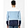 Light Blue Regular Fit Color Block Sweater