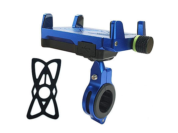 GrandPitstop Claw-Grip Mobile Holder Mount with Charger - Blue