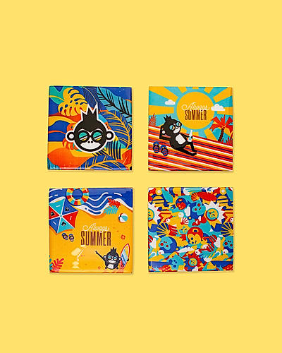 Summer Coasters (set of 4)