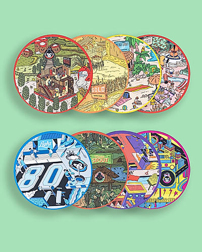 Coasters (Set of 4) - Makeplay Flavors