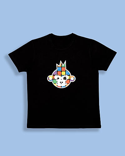 T Shirt - Colorful Mascot Black-S