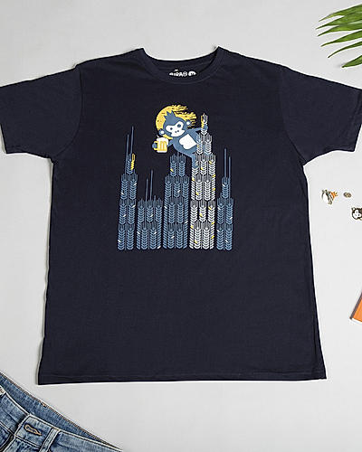 Gold Kong T-shirt-Blue