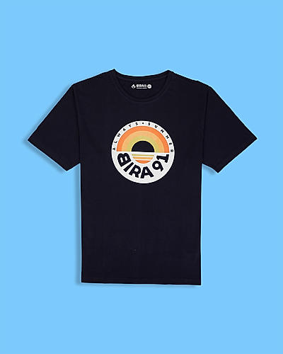 Always Summer Sunset Graphic T-shirt - Navy Blue